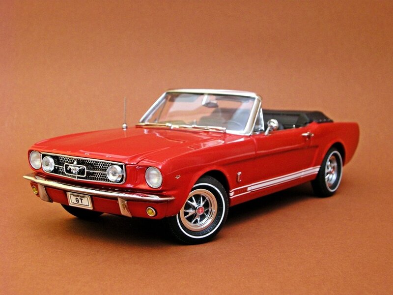 Red Ford Mustang GT Convertible