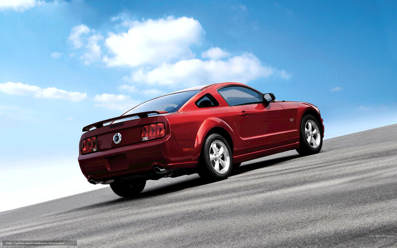 Red Ford Mustang Gt — Dynamic