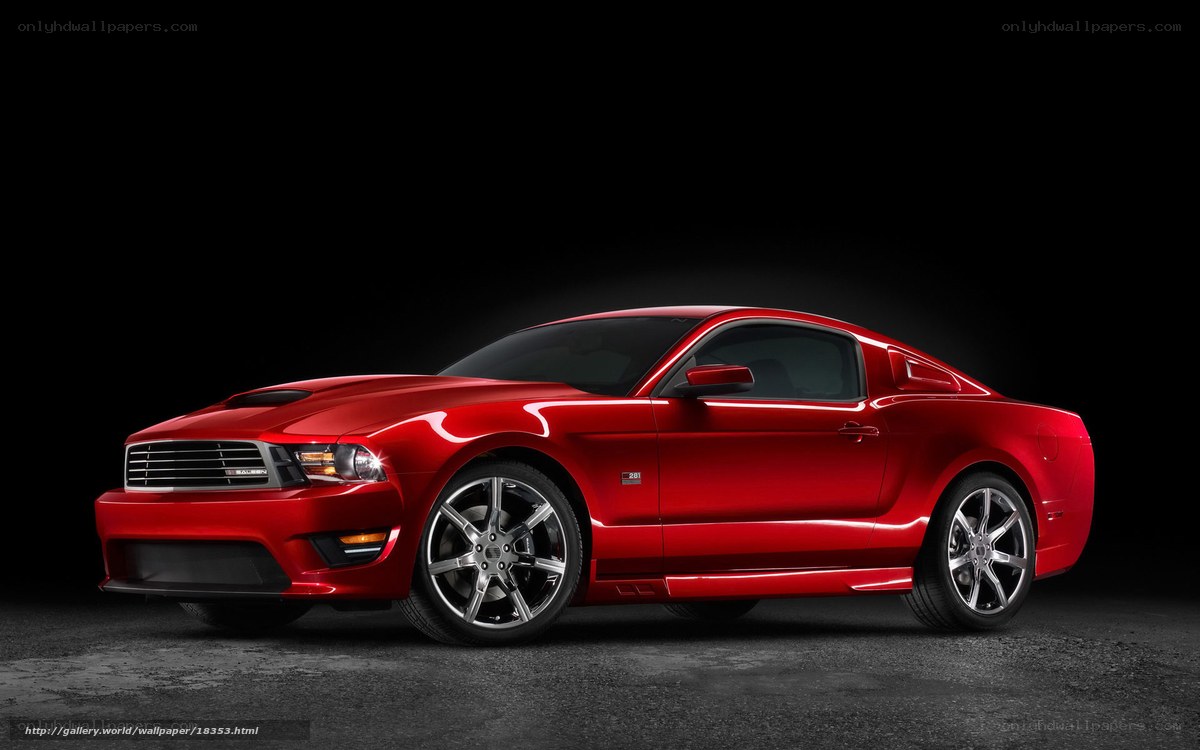 Red Ford Mustang GT