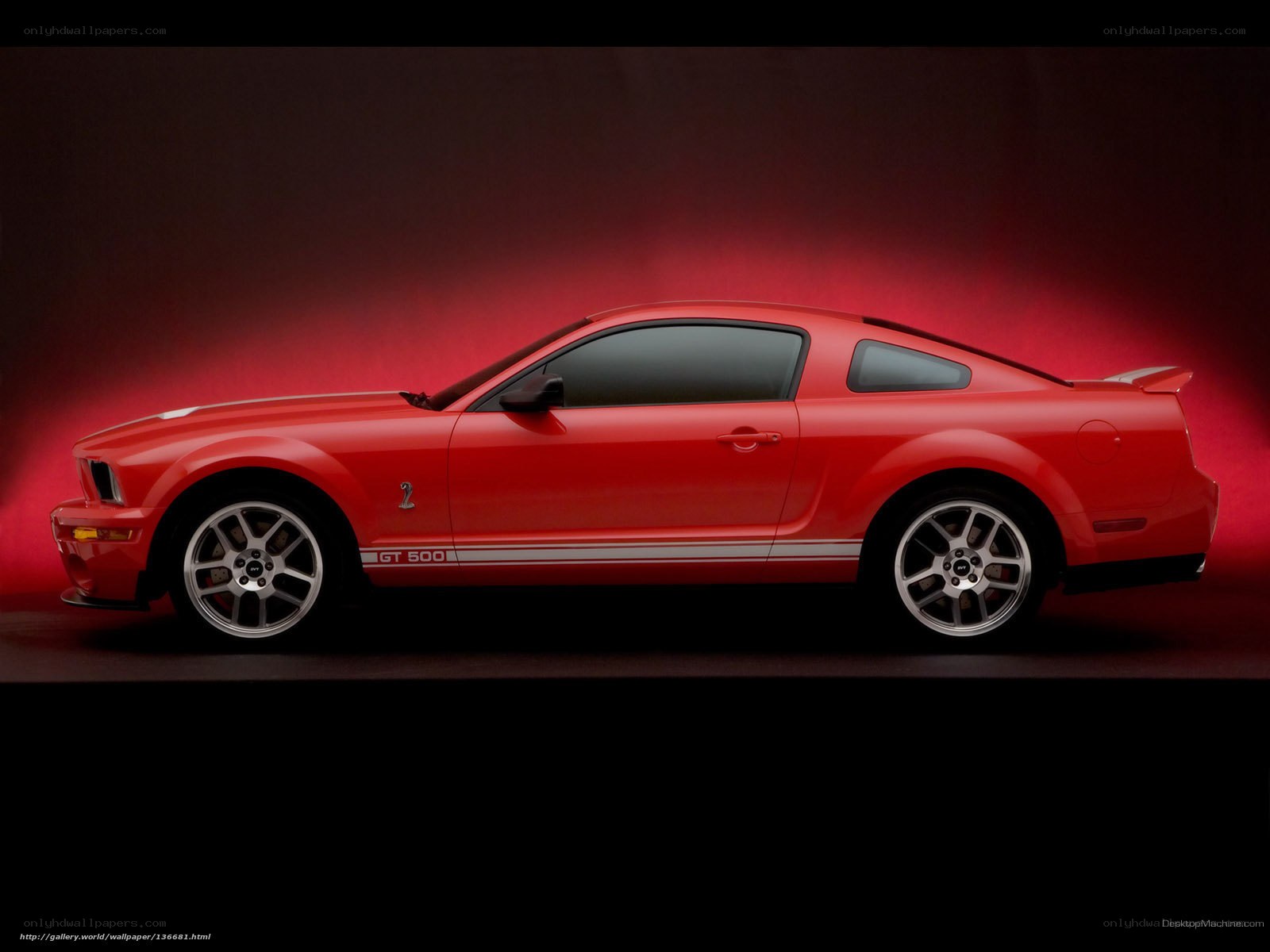 Red Ford Mustang GT500