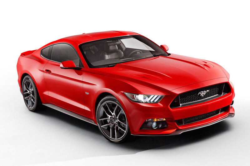 Red Ford Mustang — Neutral, Photograph, Car