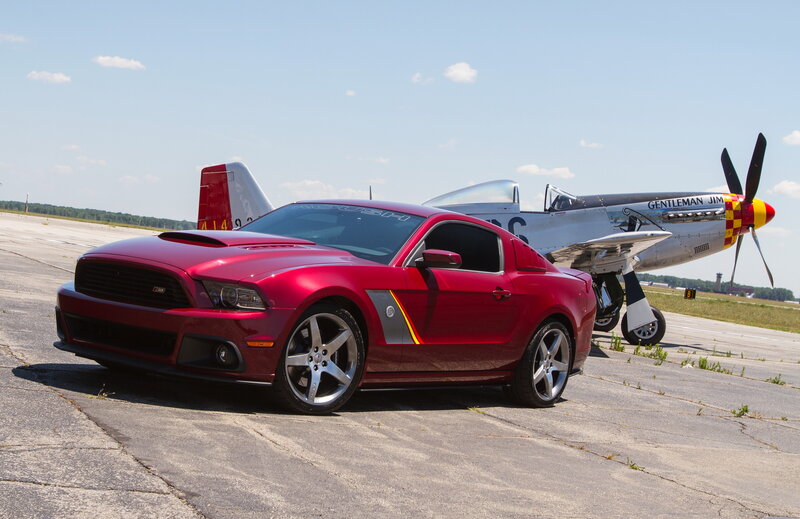 Red Ford Mustang — Outdoor, Afternoon
