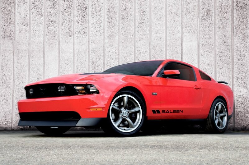 Red Ford Mustang Saleen