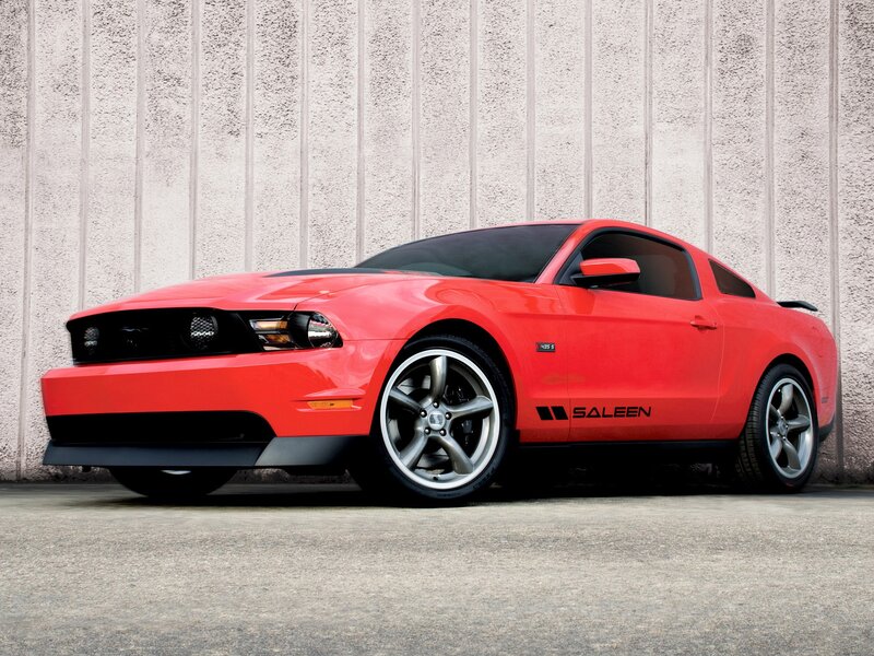 Red Ford Mustang Saleen