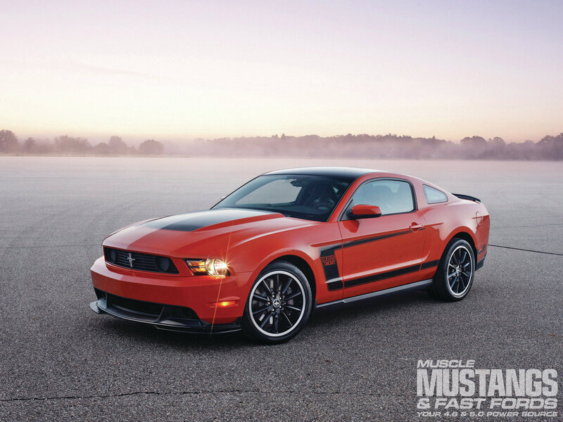 Red Ford Mustang — Serene, Sunset