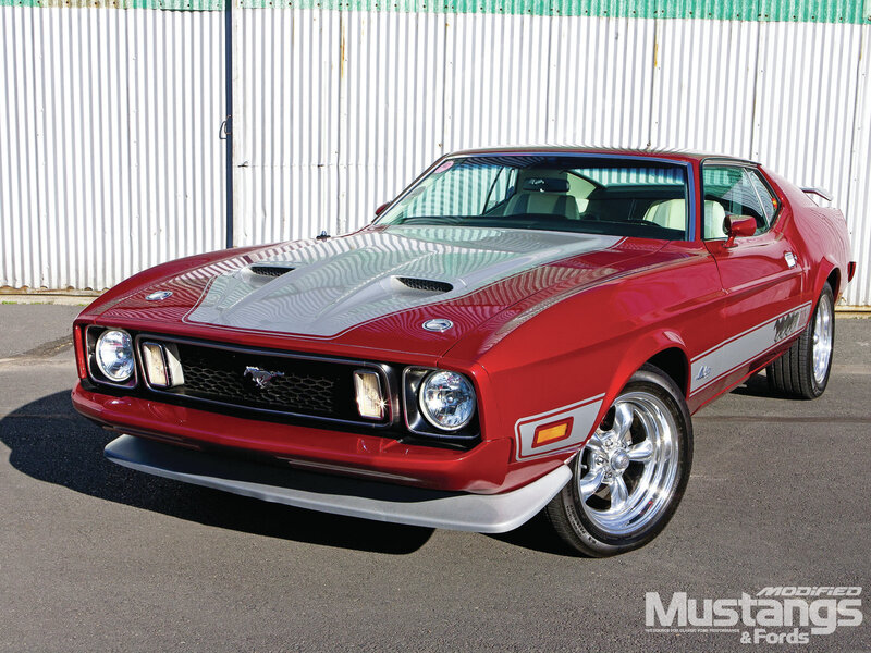 Red Ford Mustang — Static