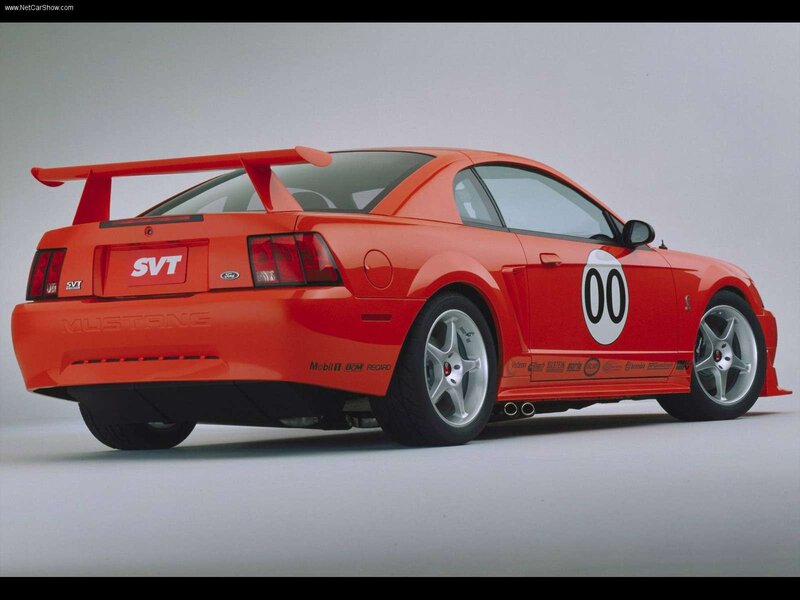 Red Ford Mustang SVT Cobra