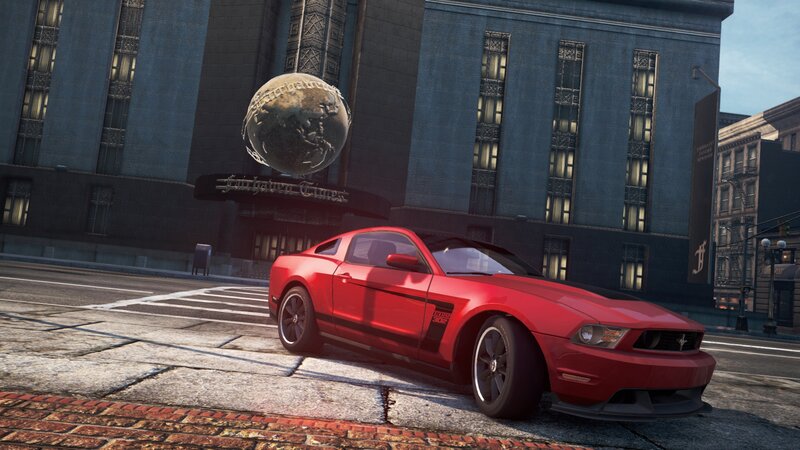Red Ford Mustang — Urban