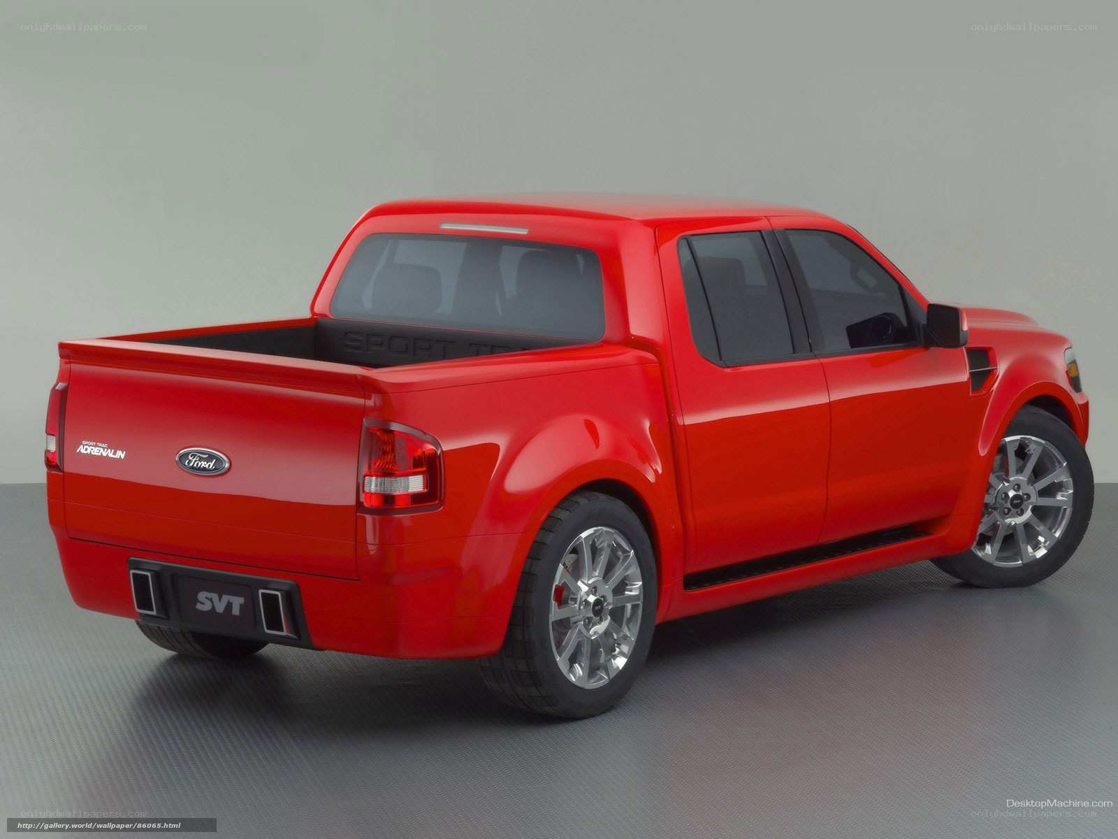 red ford pickup truck