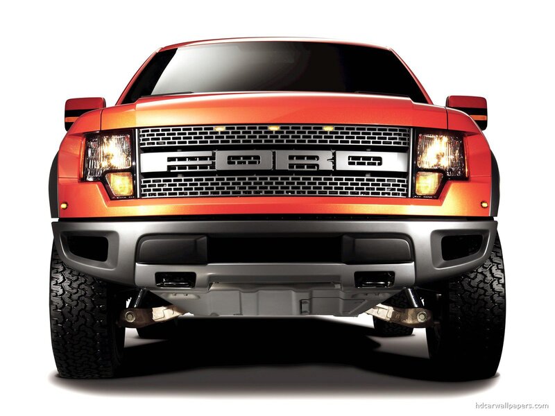 Red Ford Pickup Truck — Dramatic, Photograph, Grille