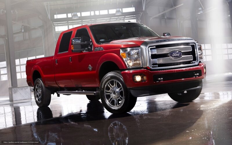 Red Ford Pickup Truck — Dramatic, Photograph