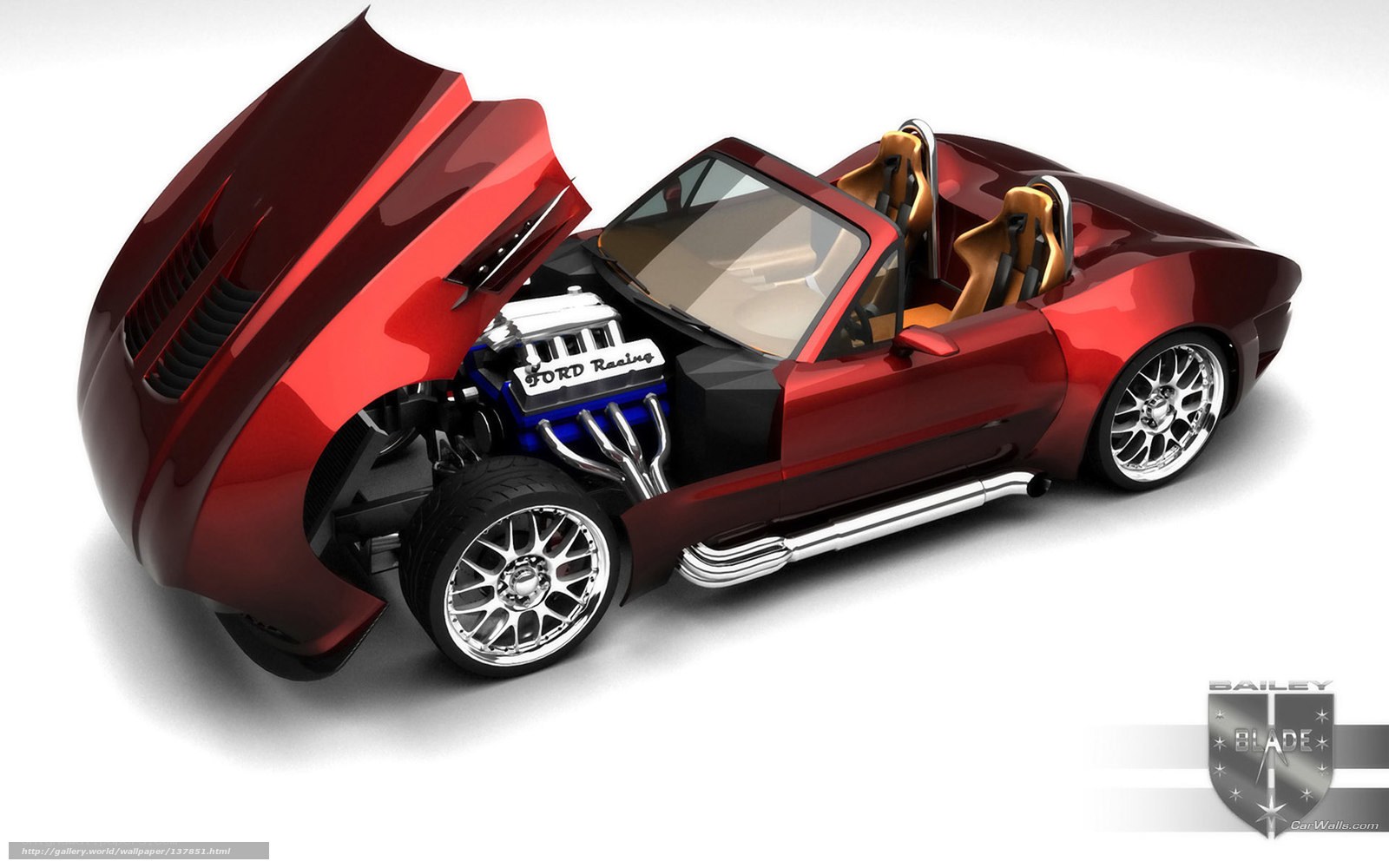 Red Ford Racing Concept Car
