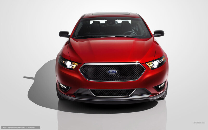 Red Ford Sedan — Neutral