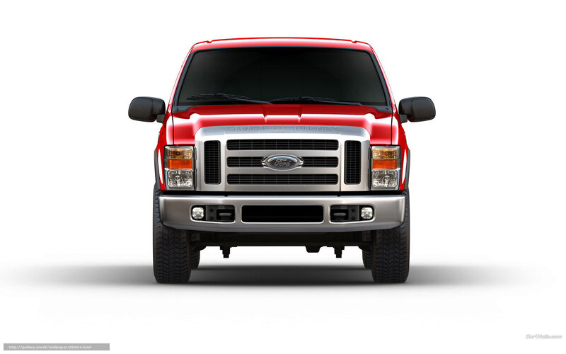Red Ford Super Duty Truck — Neutral