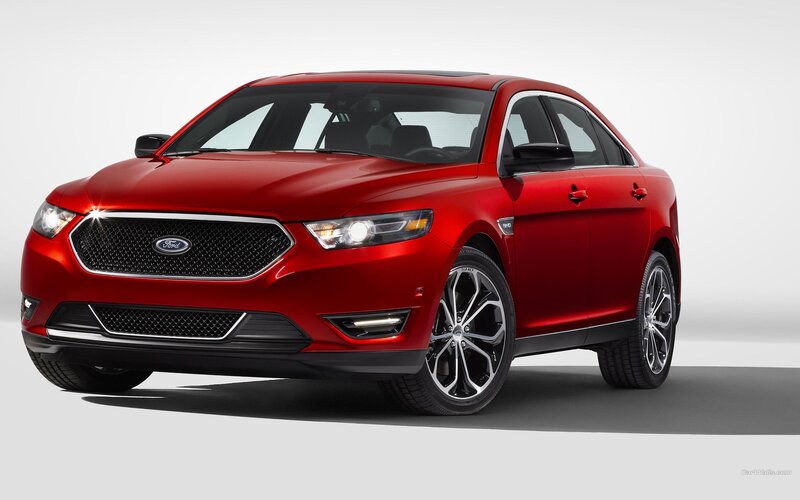 red ford taurus sedan