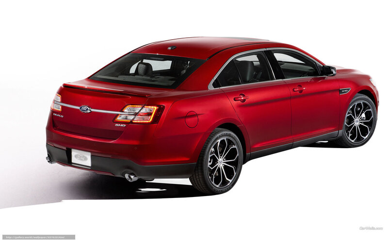 Red Ford Taurus Sedan — Neutral, Photograph, Car, Wheels