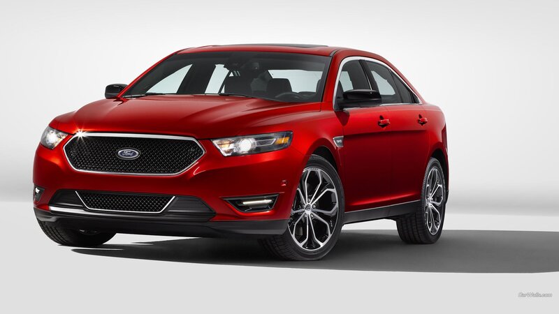 Red Ford Taurus Sedan — Neutral, Photograph