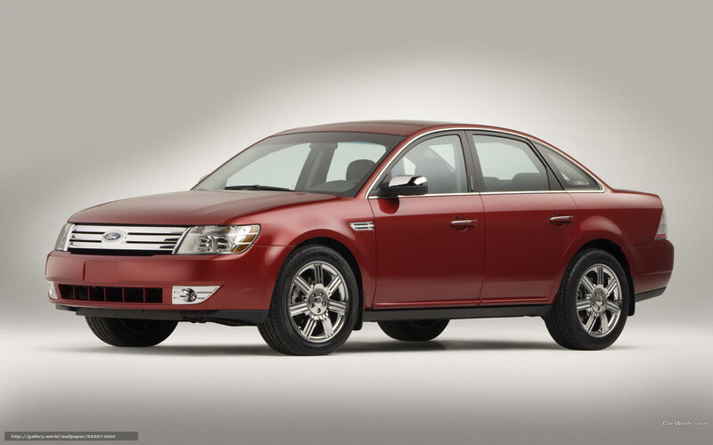 Red Ford Taurus Sedan — Neutral