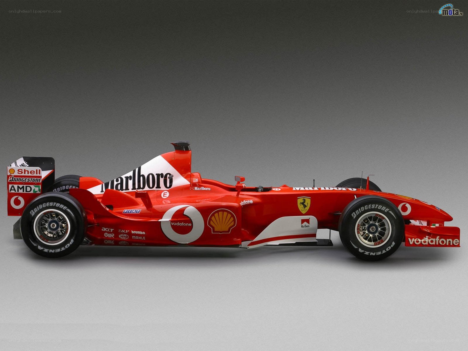 red formula one car