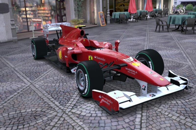 Red Formula One Car — Calm