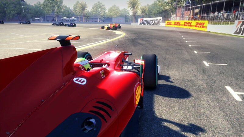 Red Formula One Car — Competitive, Afternoon, 3d Render