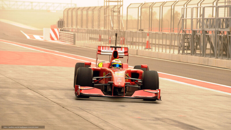Red Formula One Car — Dramatic, Afternoon, Photograph, Driver