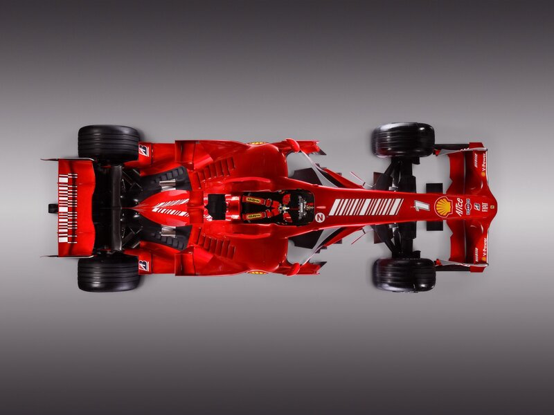 Red Formula One Car — Dramatic, Photograph, Driver Seat