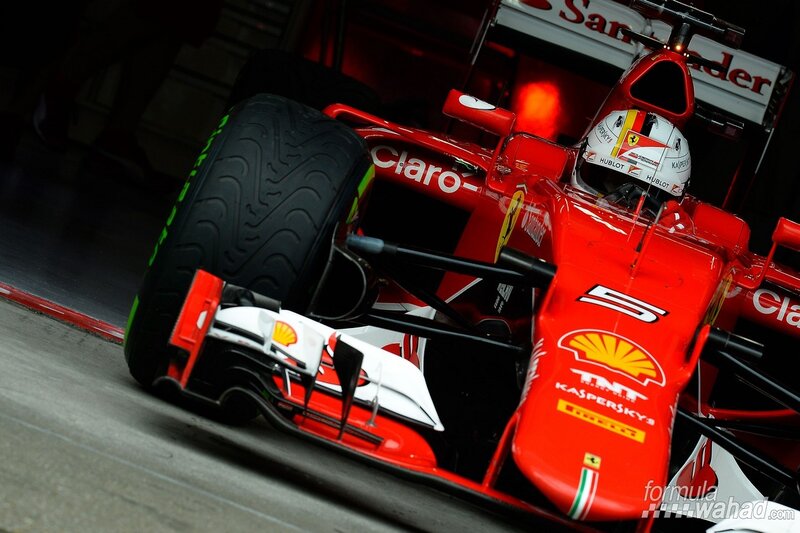 Red Formula One Car — Dramatic, Photograph, Driver, Tire