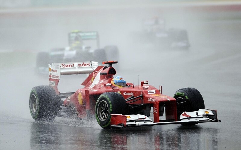 Red Formula One Car — Dramatic, Photograph, Racing Car