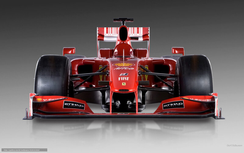 Red Formula One Car — Dramatic, Photograph