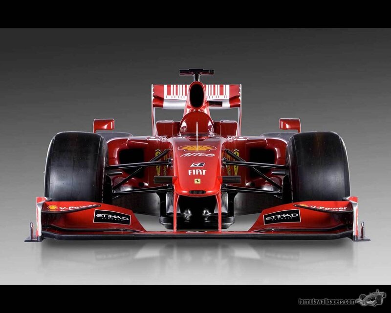 Red Formula One Car — Dramatic