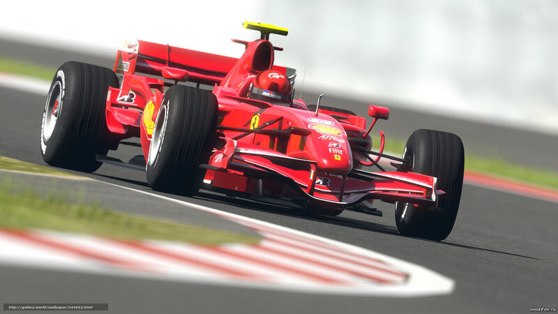 Red Formula One Car — Dynamic, Afternoon, 3d Render
