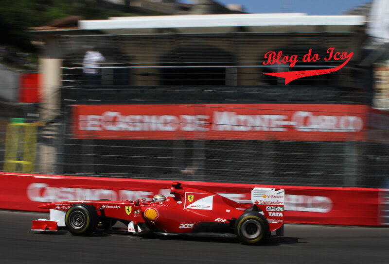 Red Formula One Car — Dynamic, Afternoon, Photograph, Driver, Fencing