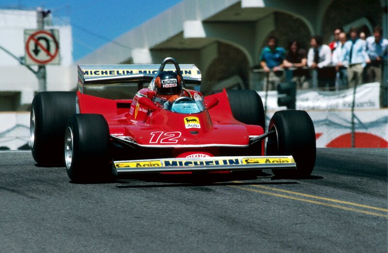 Red Formula One Car — Dynamic, Afternoon, Photograph, Driver, Spectators