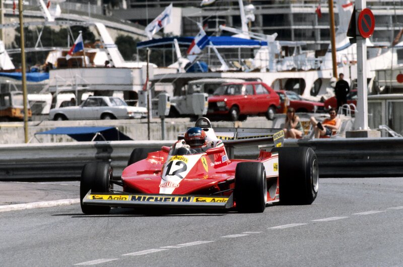 Red Formula One Car — Dynamic, Afternoon, Photograph, Race Car Driver