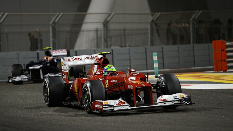 Red Formula One Car — Dynamic, Night, Photograph, Racing Driver