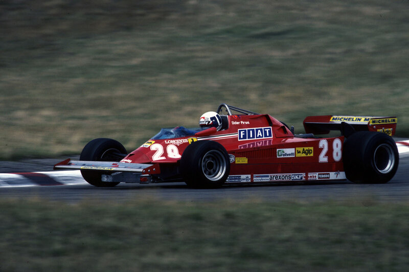 Red Formula One Car — Dynamic, Photograph, Driver, Race Track, Sponsor Logos