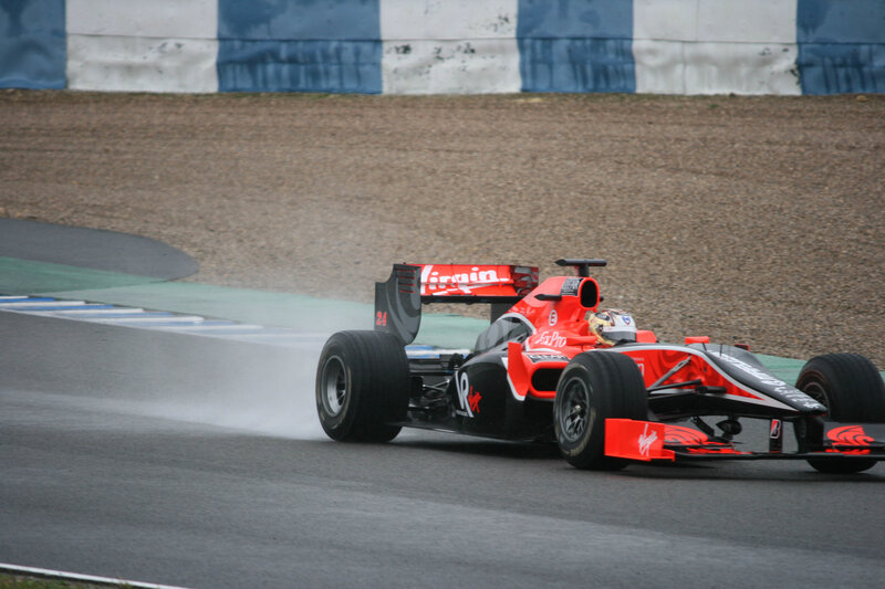 Red Formula One Car — Dynamic, Photograph, Driver, Race Track
