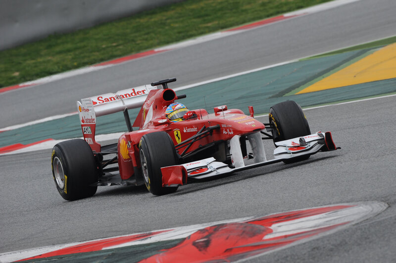 Red Formula One Car — Dynamic, Photograph, Driver, Race Track, Tire