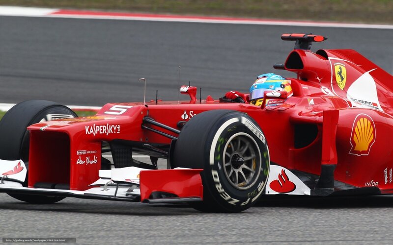 Red Formula One Car — Dynamic, Photograph, Driver, Tire, Track