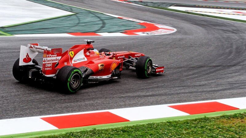 Red Formula One Car — Dynamic, Photograph, Race Track, Driver