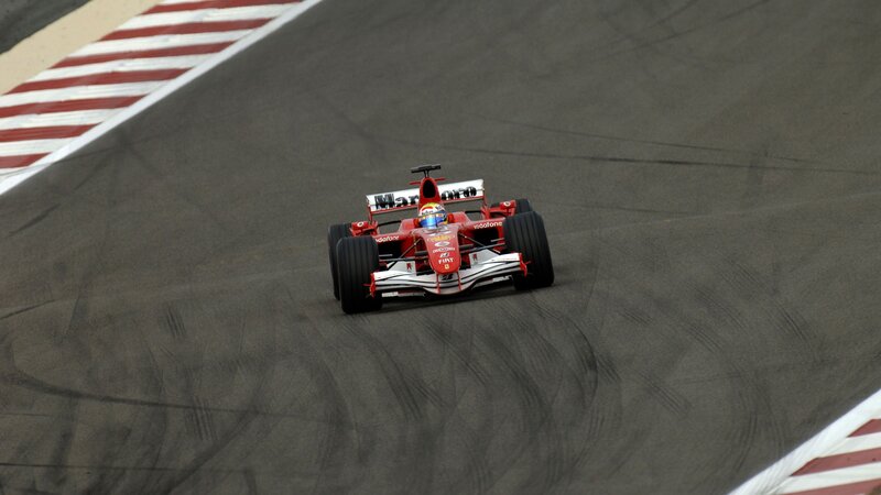 Red Formula One Car — Dynamic, Photograph, Racing Track