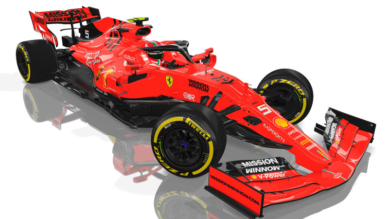 Red Formula One Car — Neutral, 3d Render, Driver