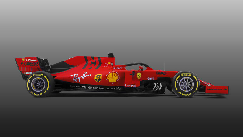 Red Formula One Car — Neutral, 3d Render, Sponsors, Wings