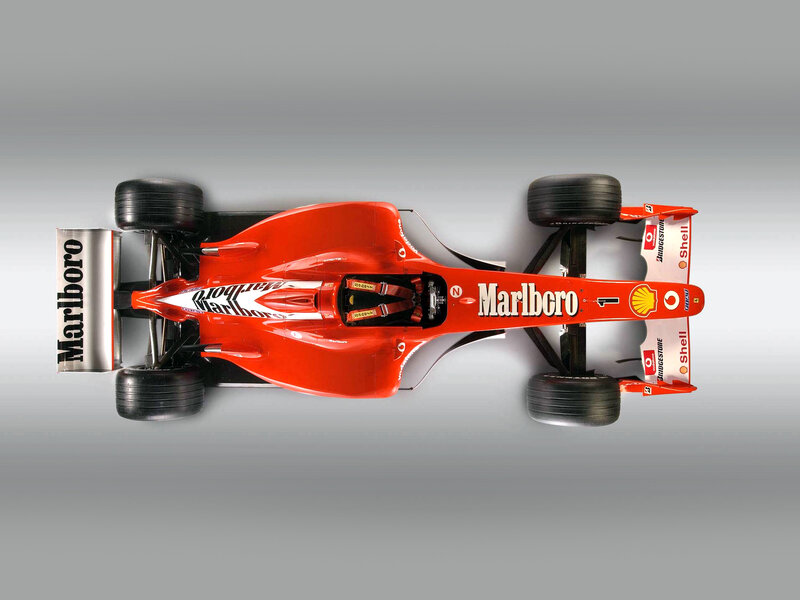 Red Formula One Car — Neutral, Photograph, Marlboro, Shell