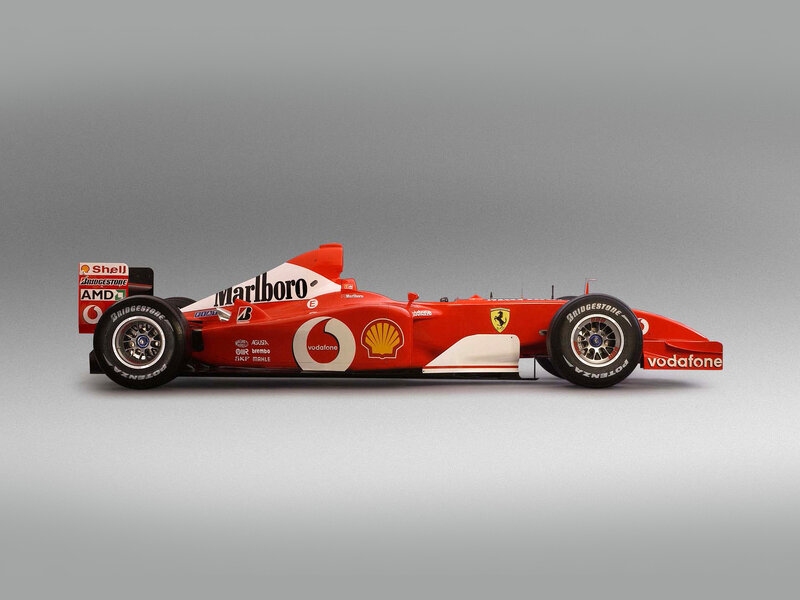 Red Formula One Car — Neutral, Photograph, Shell, Marlboro