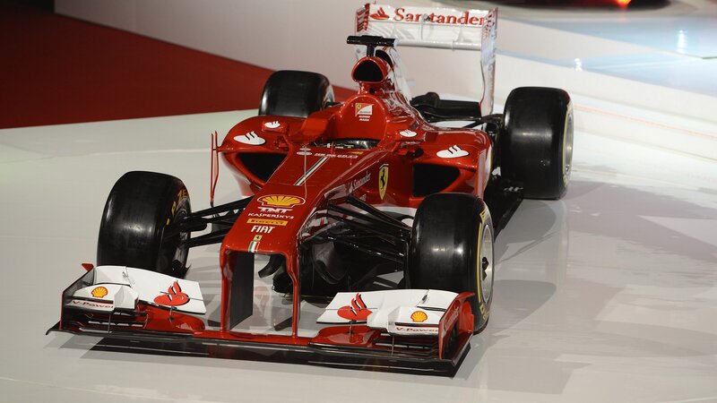 Red Formula One Car — Neutral, Photograph, Sponsors, Wings