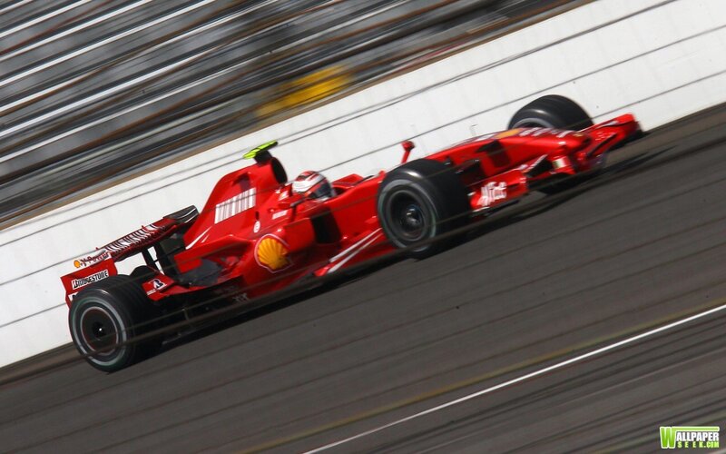 red formula one car racing
