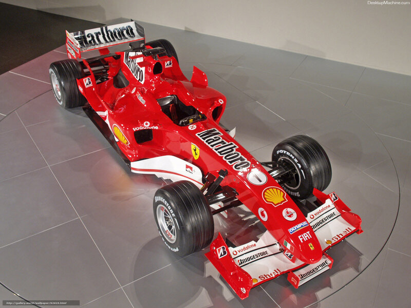 Red Formula One Car — Static, Photograph