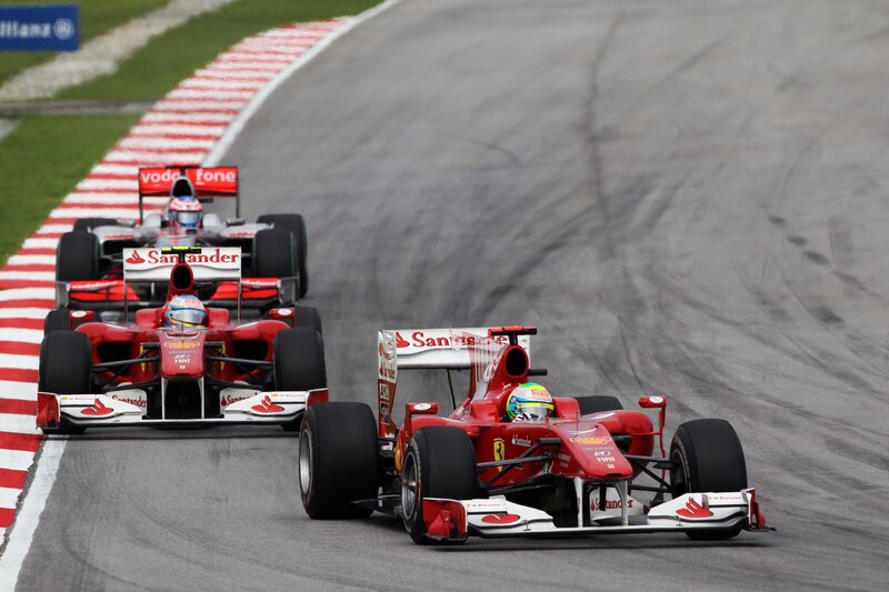 Red Formula One Cars — Competitive